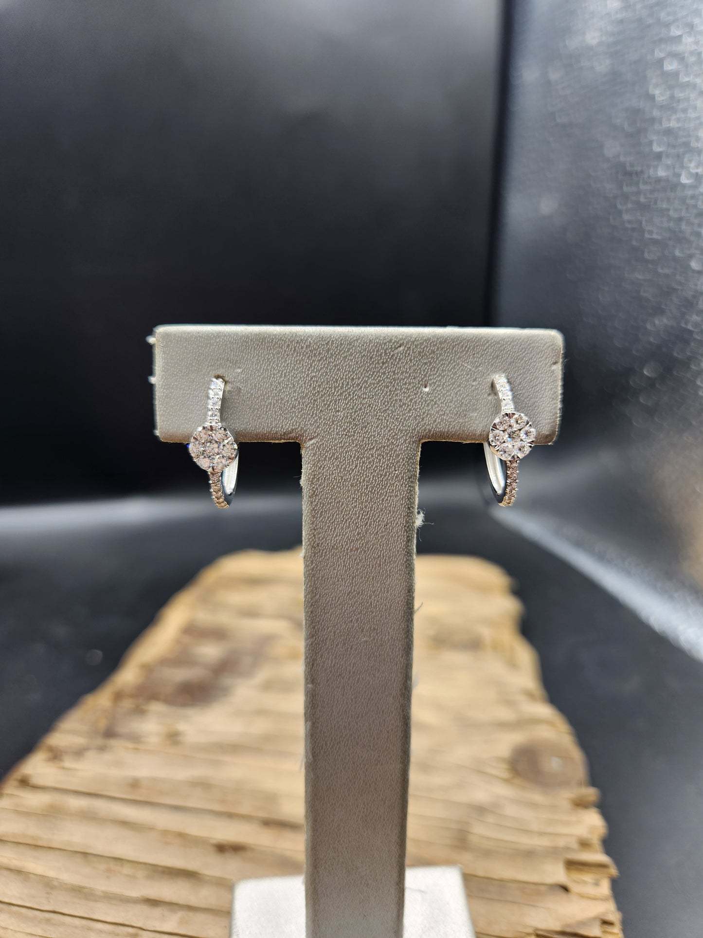 đź’ Boucle d'oreille en or 14k et diamants