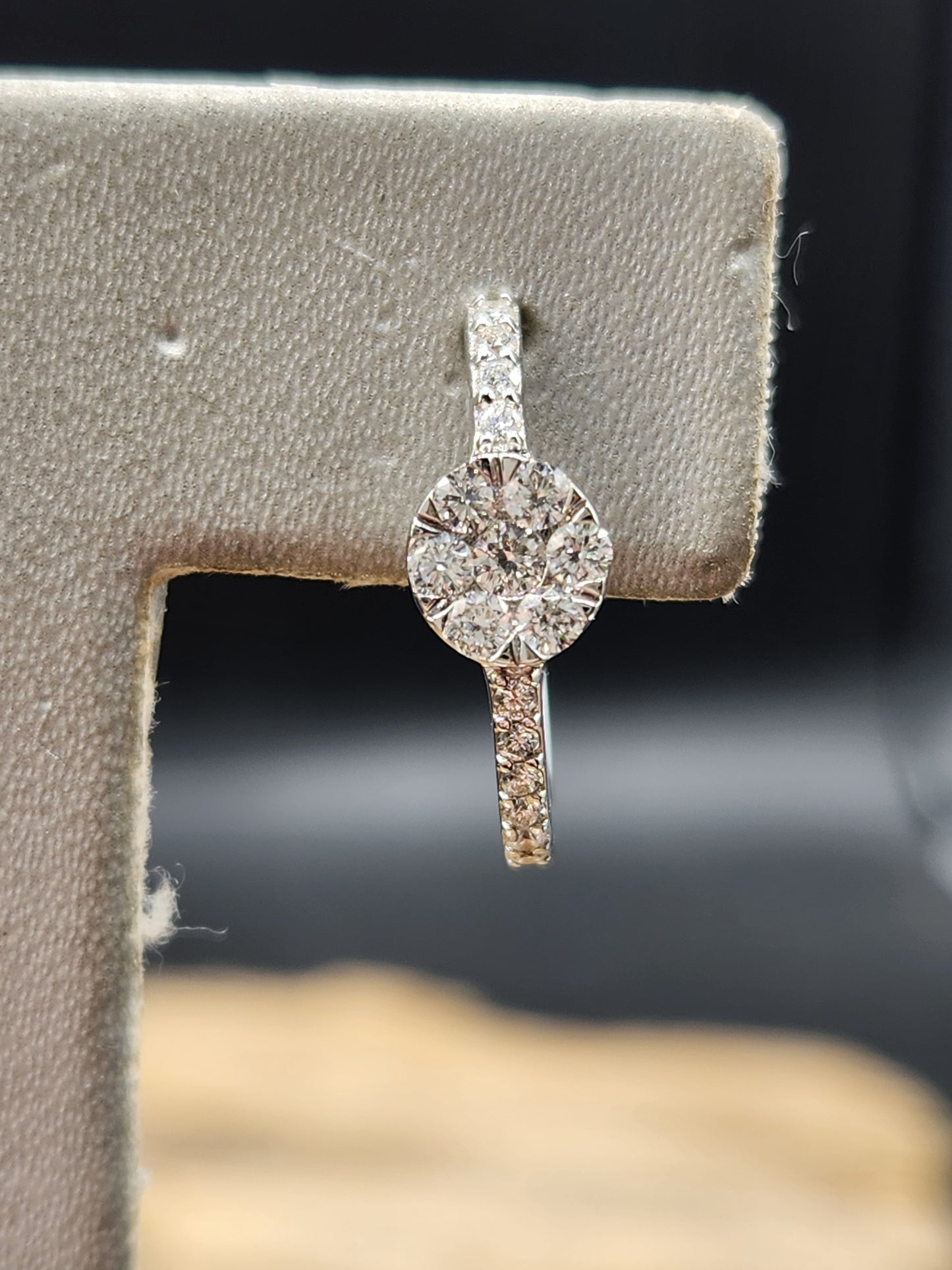 đź’ Boucle d'oreille en or 14k et diamants