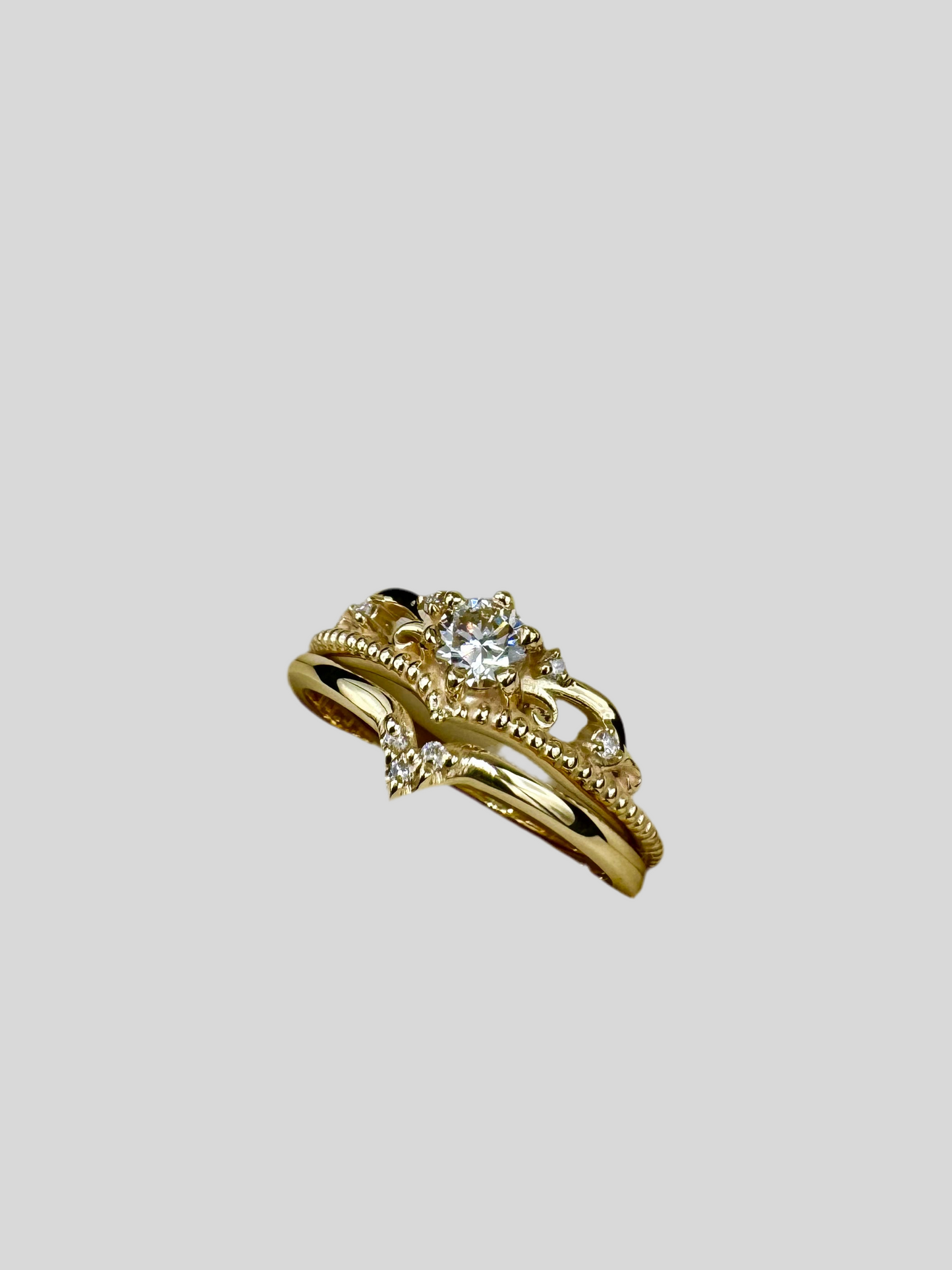 💍Bague d'inspiration couronne en or