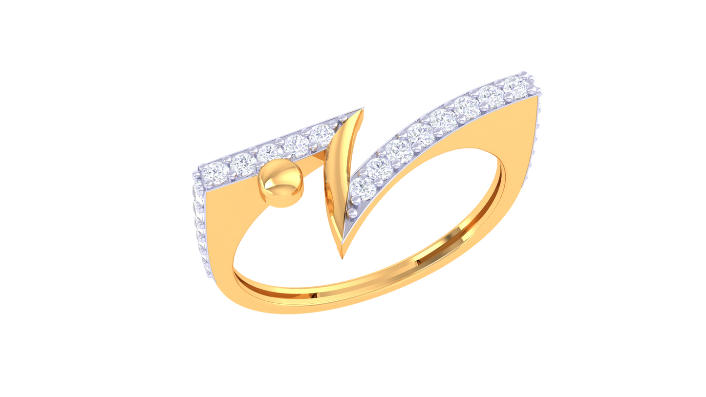 24.Bague en or 10K