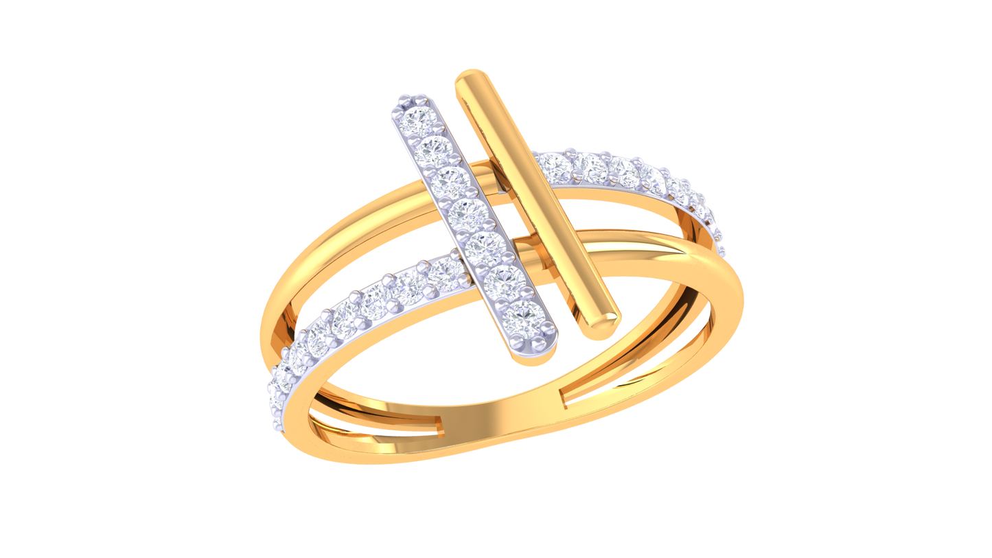 72.Bague en or 10K