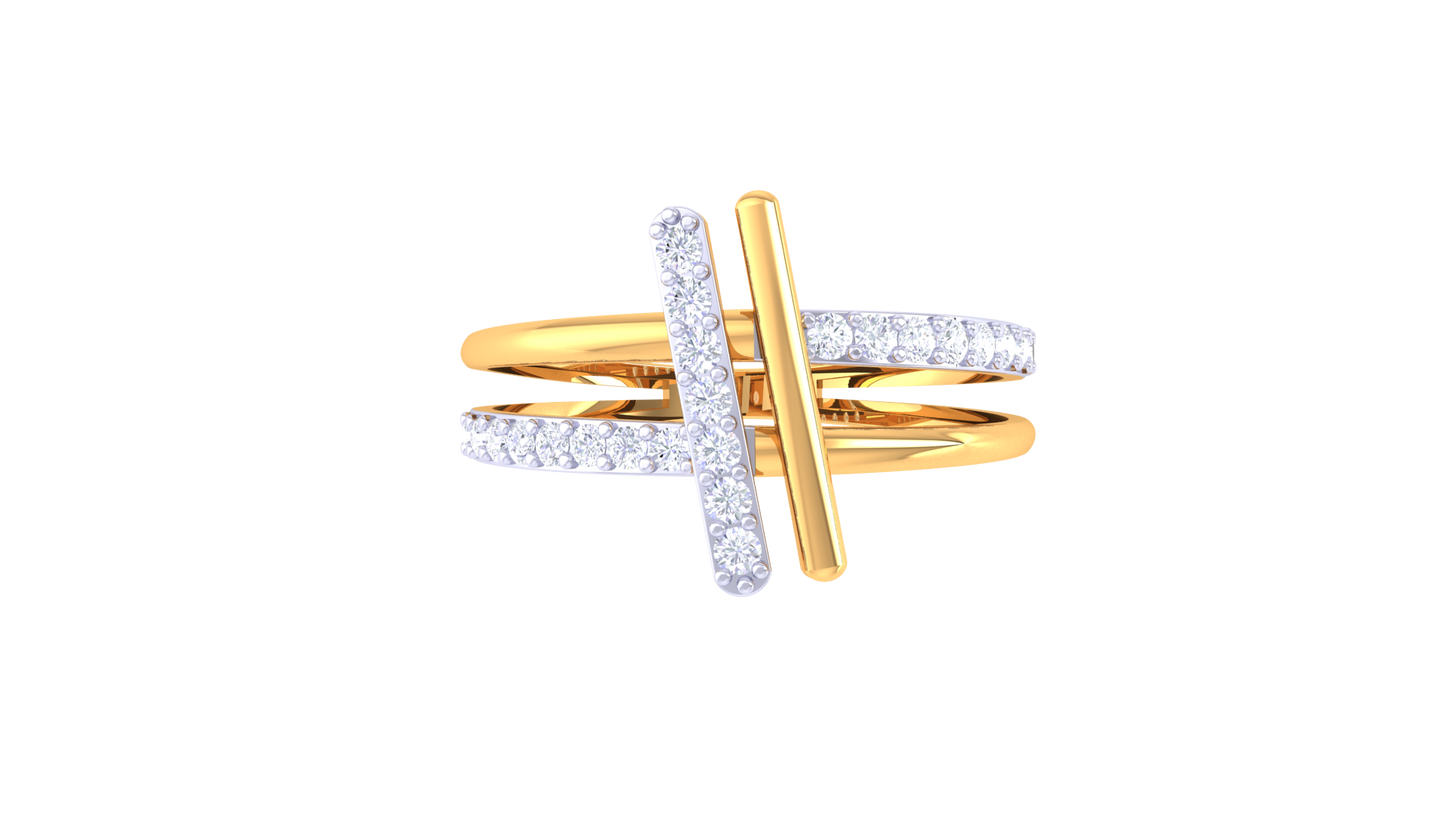 72.Bague en or 10K