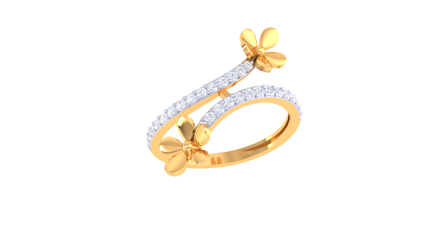 75.Bague en or 10K