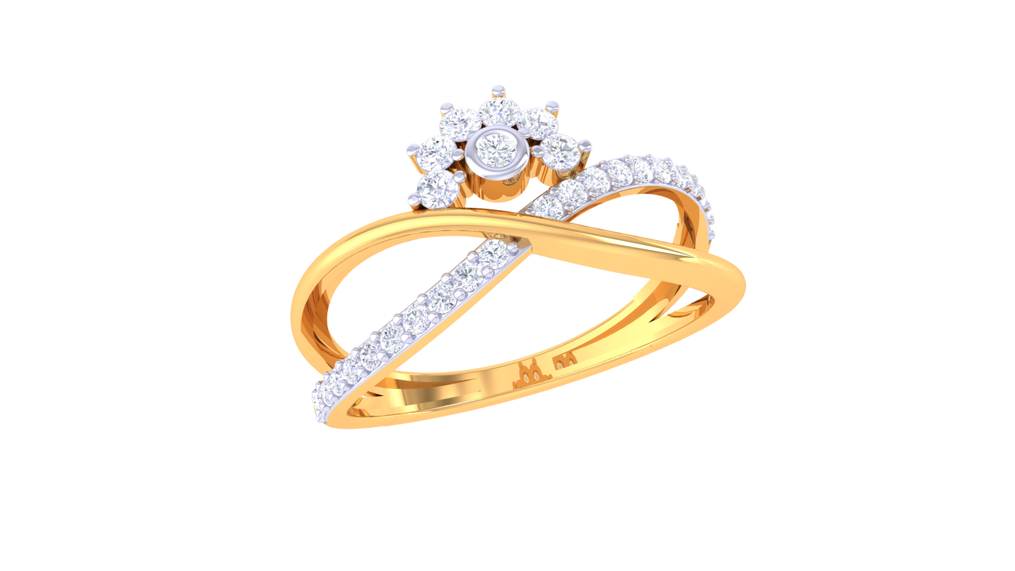 93.Bague en or 10K