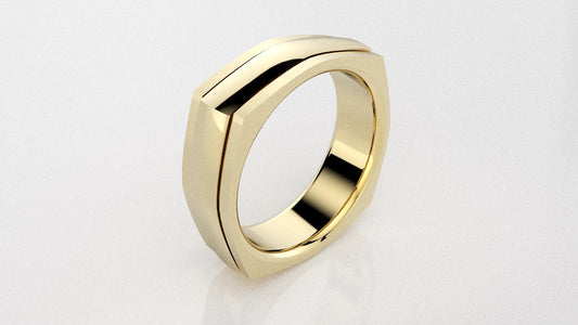 💍Jonc pour homme effet carré