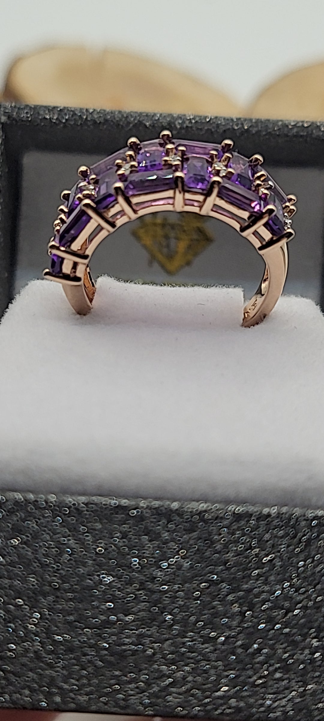 ✨️Bague or rose Améthyste d’Afrique