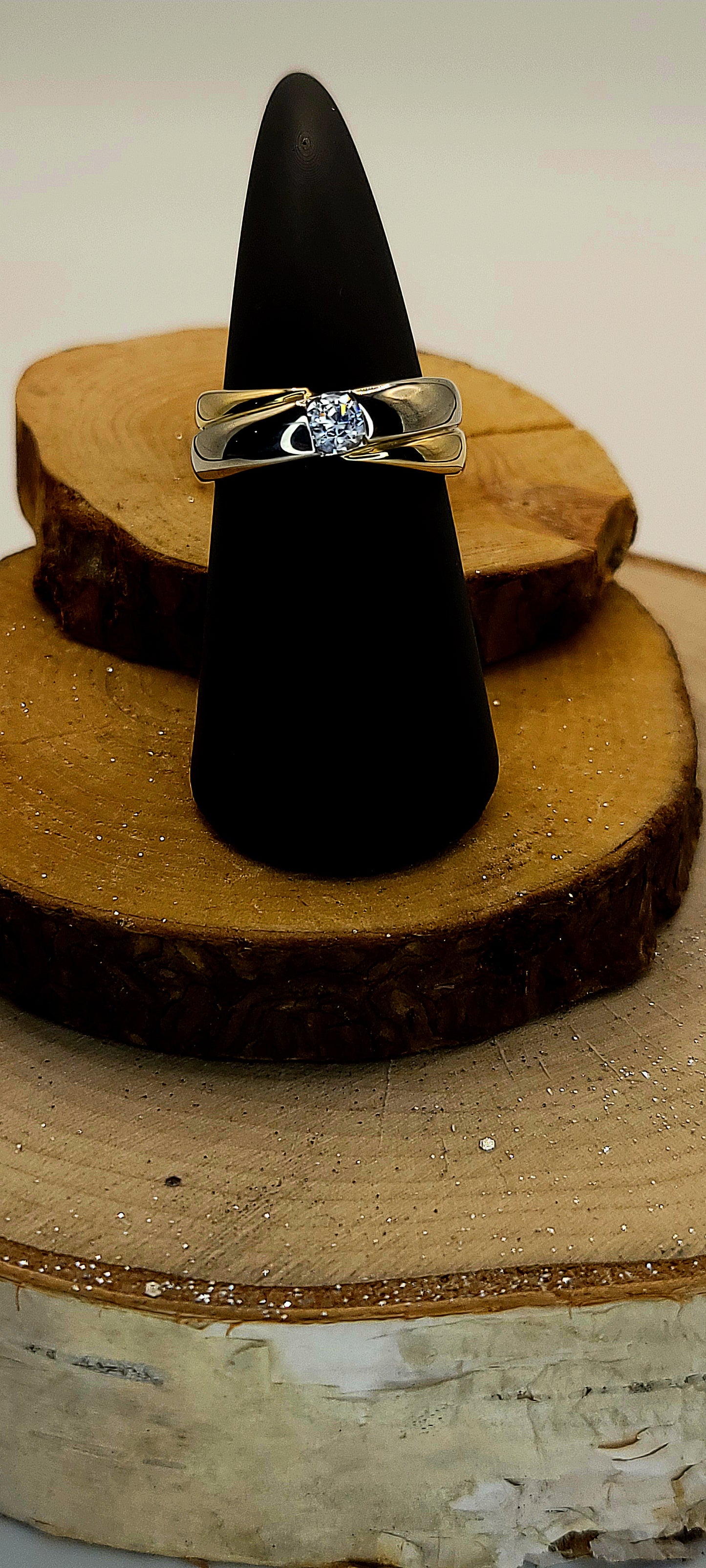 ✨️Bague Solis – Or Jaune 10K & Zircon Cubique