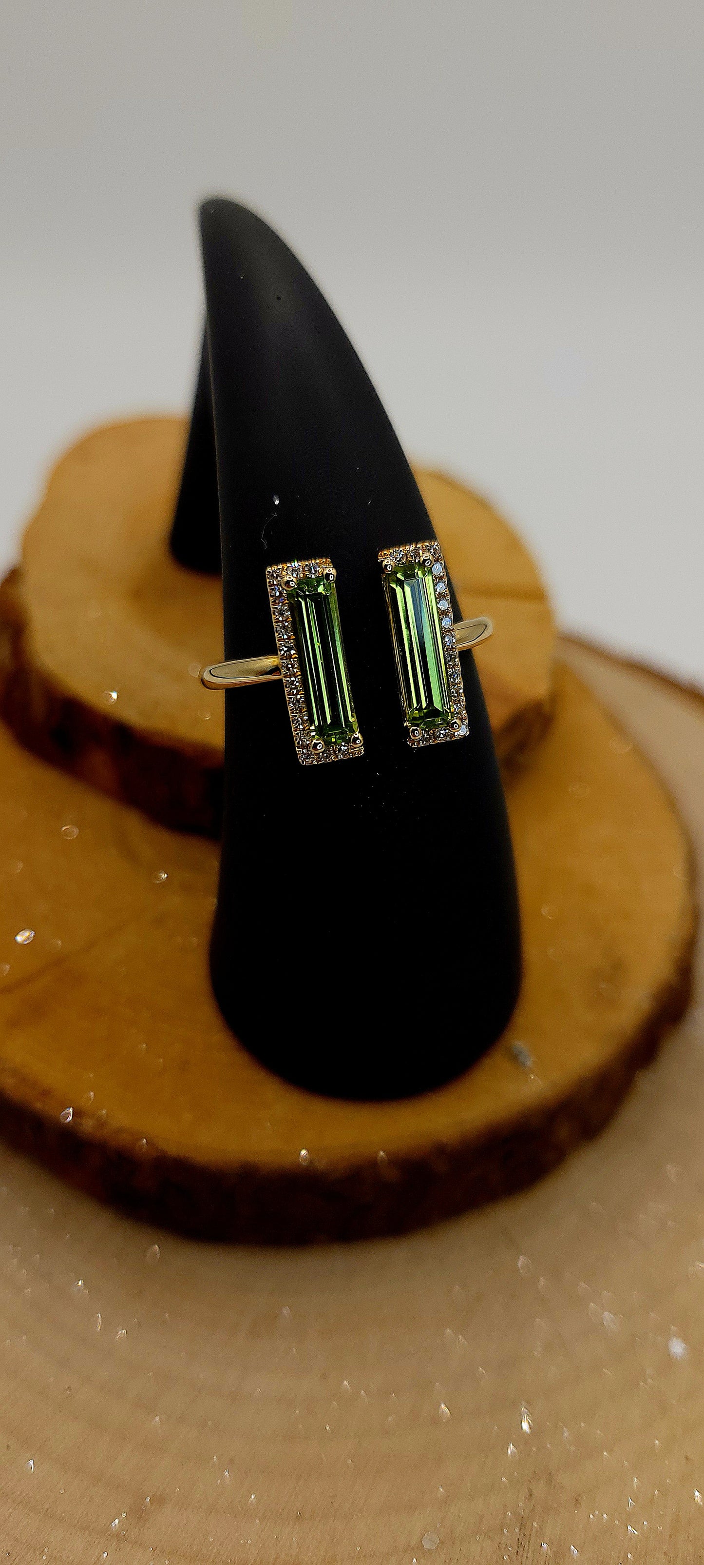 ✨️Bague or jaune Éclat de Vert — Péridot & Diamants