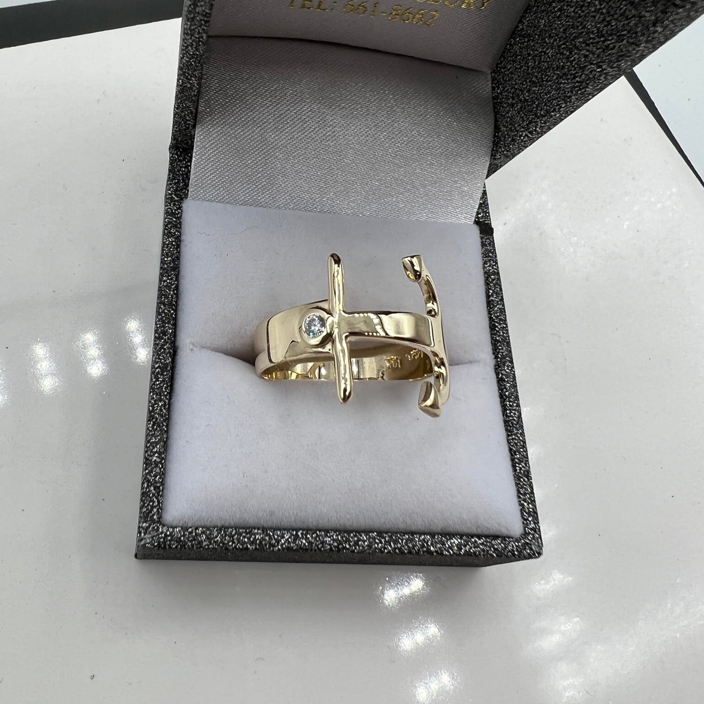 💍Bague ancre de bateau pour homme