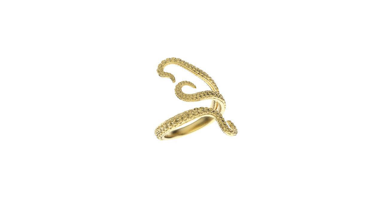 Bague pieuvre en or