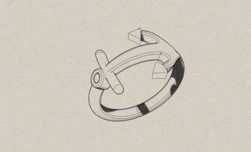 Bague Ancre de bateau
