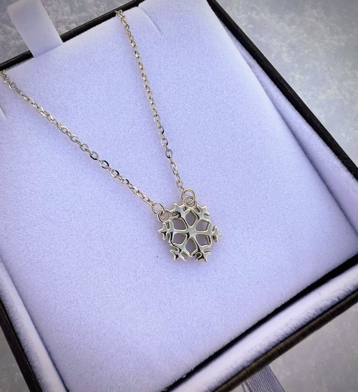 Collier "Flocon" en or
