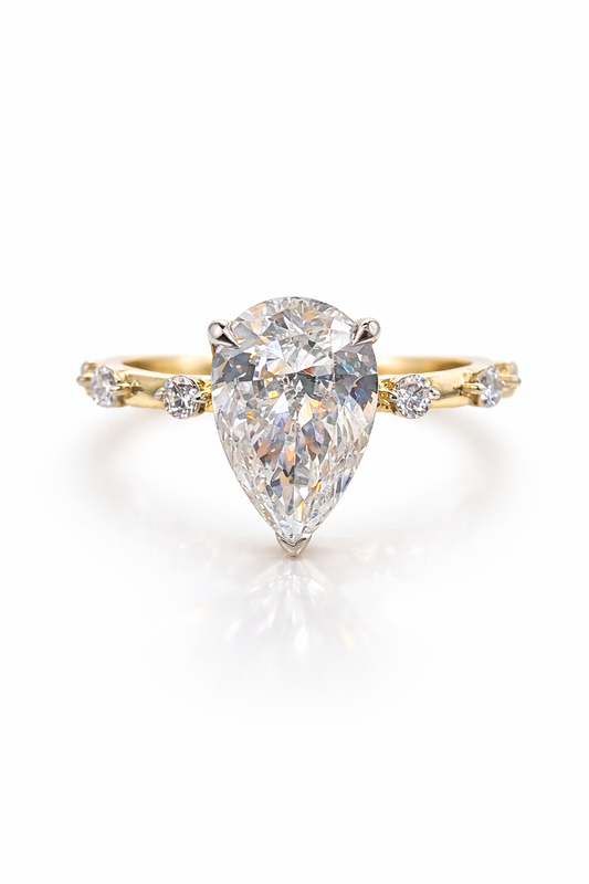 ✨Bague en or 14K avec diamants de laboratoire