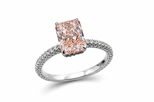 ✨️Bague en or blanc 14K & diamants de laboratoire