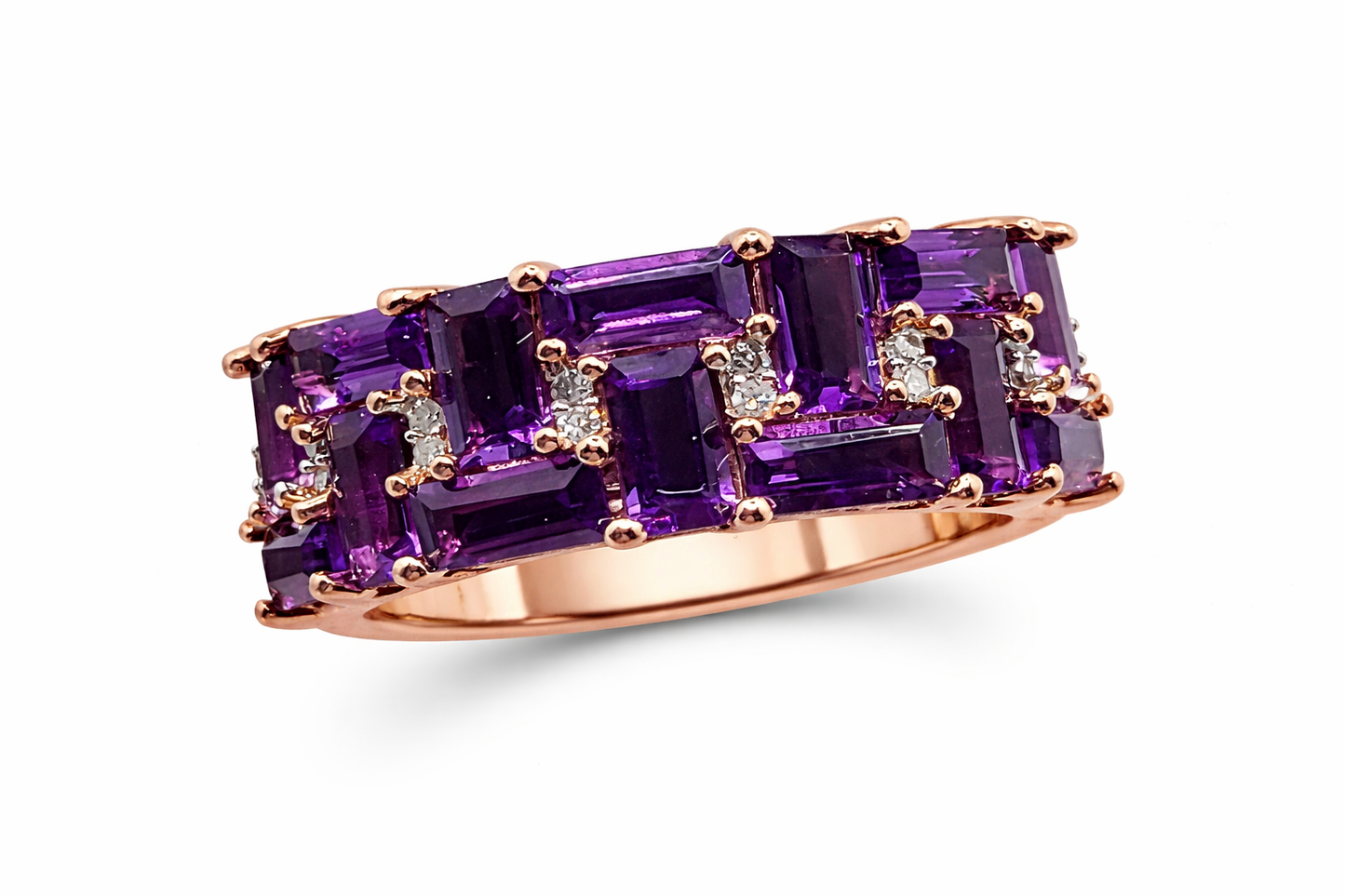 ✨️Bague or rose Améthyste d’Afrique