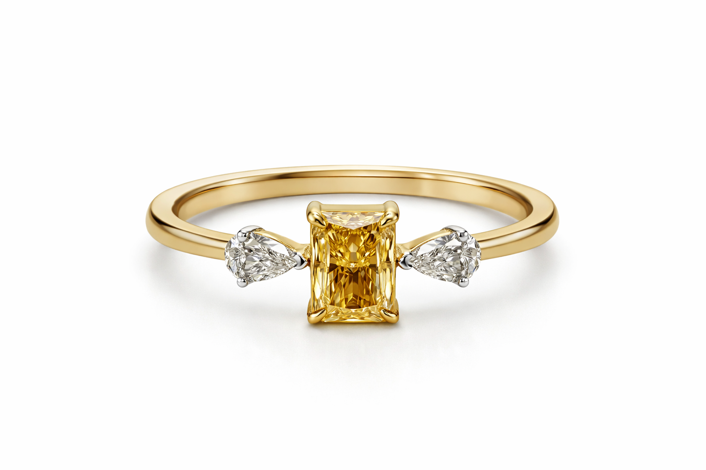 ✨️Bague Diamant Canari or jaune
