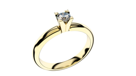 Bague solitaire en or