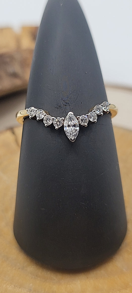 ✨Bague en or 14K sertie de diamants – 0.31 ct