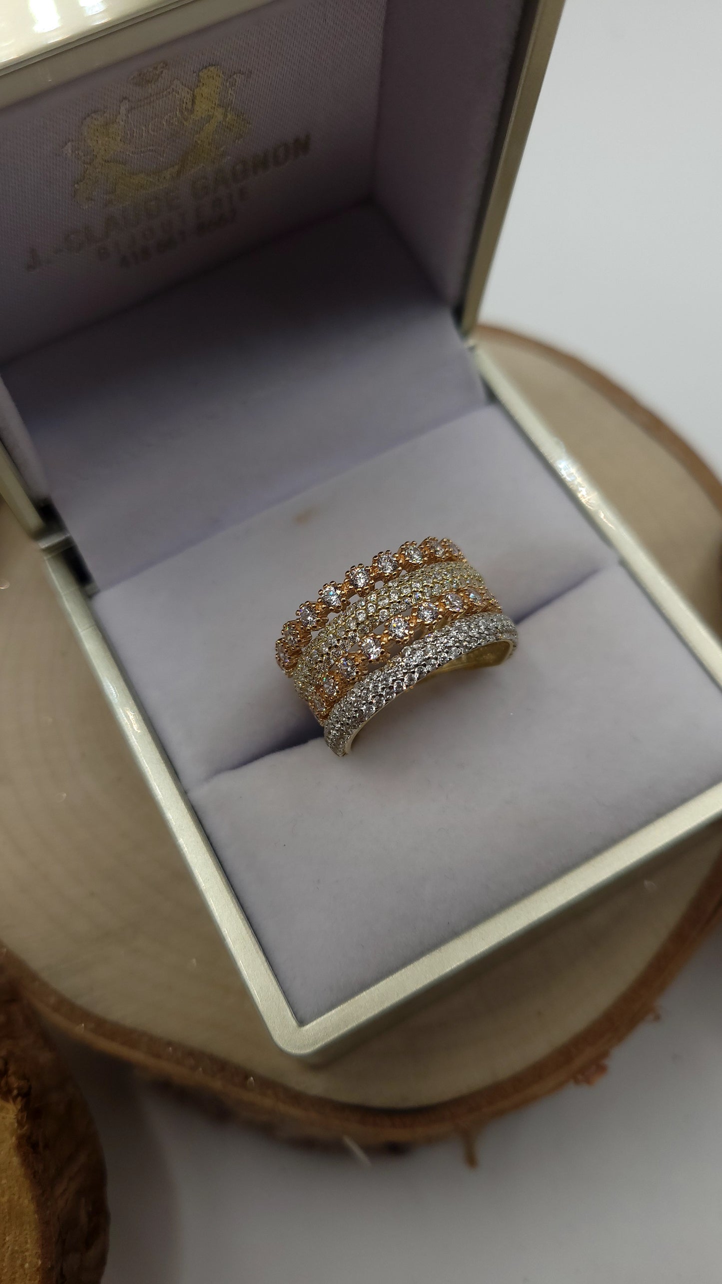 ✨️Bague princesse 10k 2 tons