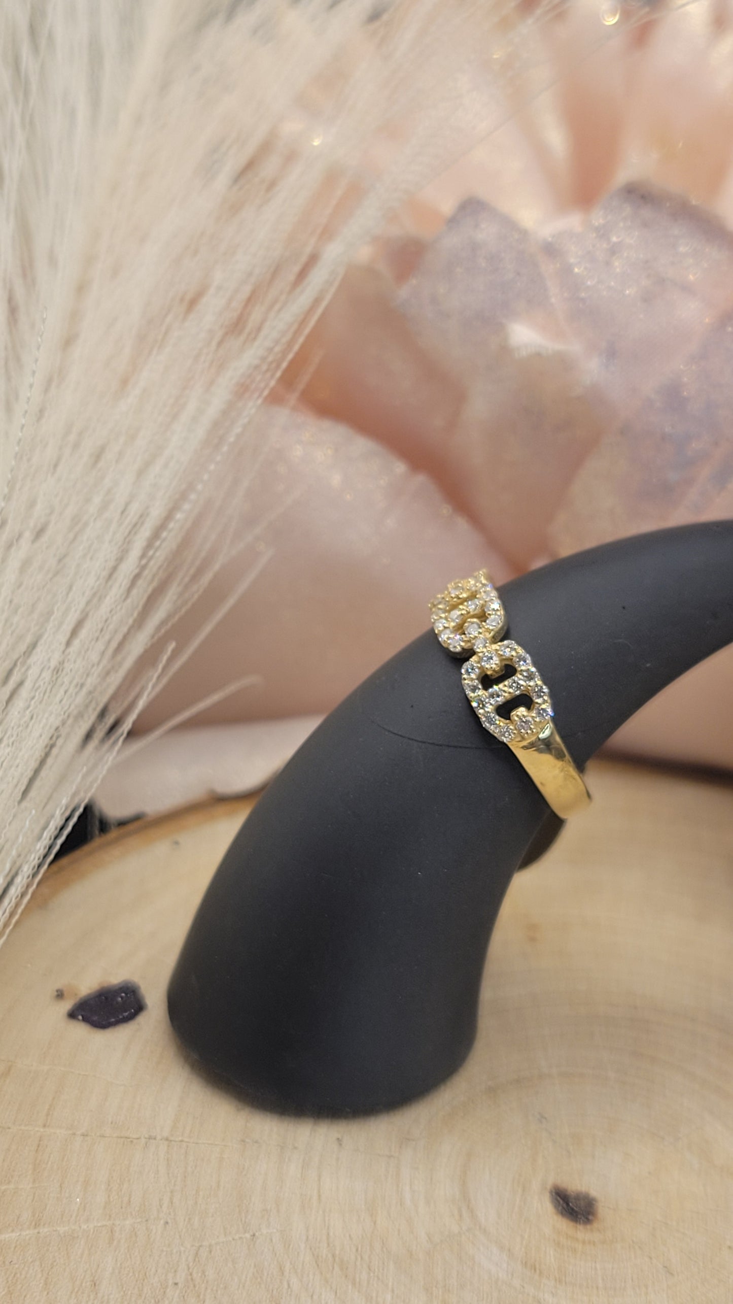 ✨ Bague en or 14k – 35 diamants étincelants