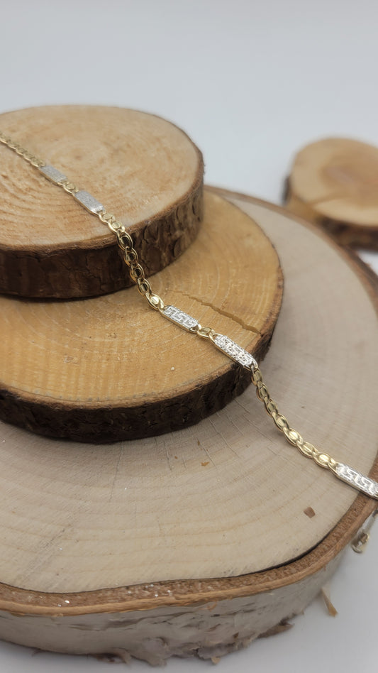 🔗Bracelet femme 2Tons 7 1/4"