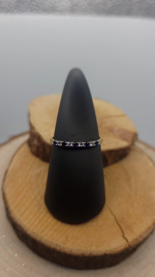 ✨️Bague Saphir – Profondeur Élégante, Mystère Bleu Nuit
