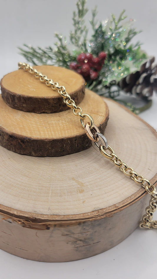 🔗𝐵𝑟𝑎𝑐𝑒𝑙𝑒𝑡 𝑐𝒉𝑎𝑖̂𝑛𝑒 𝑒𝑛 𝑜𝑟 𝑡𝑟𝑖𝑐𝑜𝑙𝑜𝑟 – 𝐸́𝑙𝑒𝑔𝑎𝑛𝑐𝑒 𝑠𝑢𝑏𝑡𝑖𝑙𝑒, 𝑑𝑒𝑠𝑖𝑔𝑛 𝑟𝑎𝑓𝑓𝑖𝑛𝑒 10k