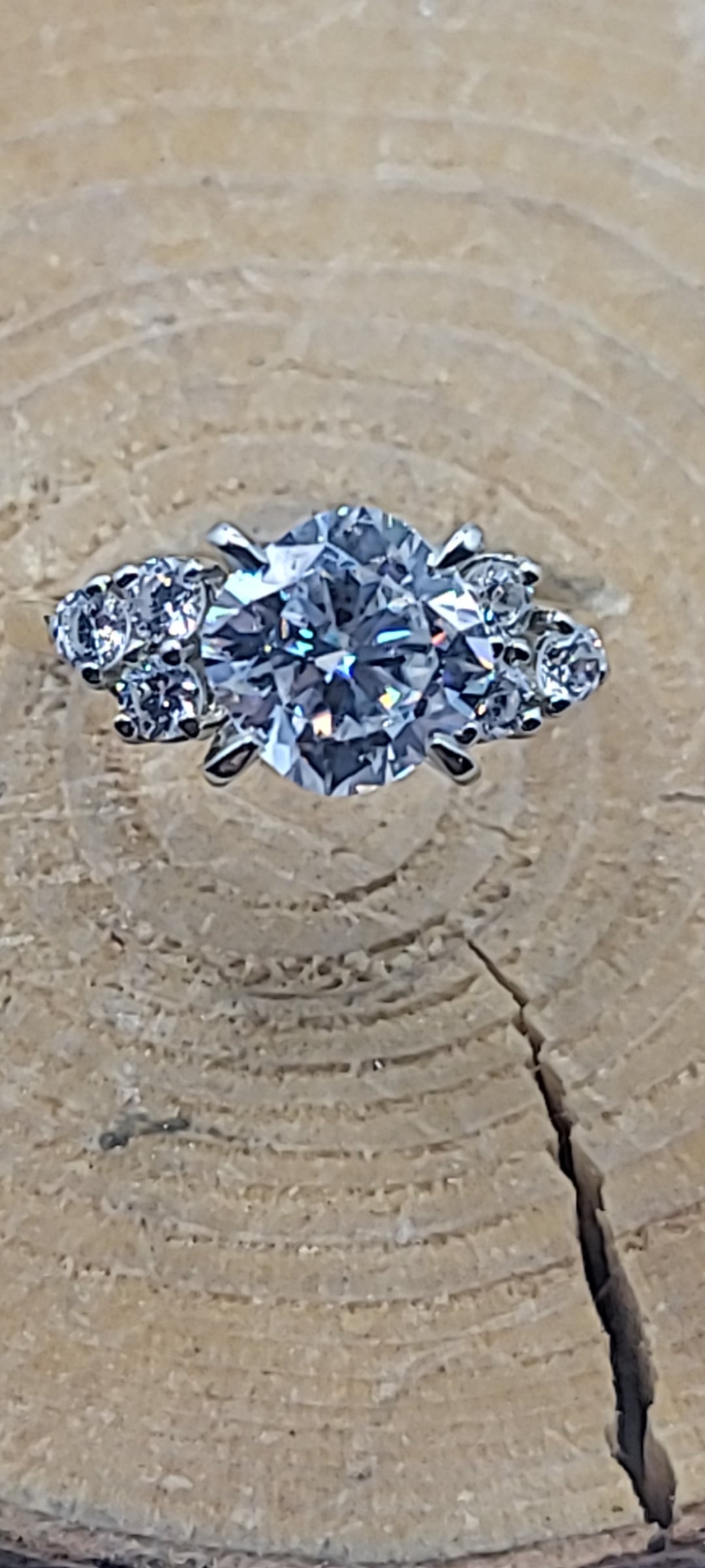 ✨️Bague or jaune Moissonite centre