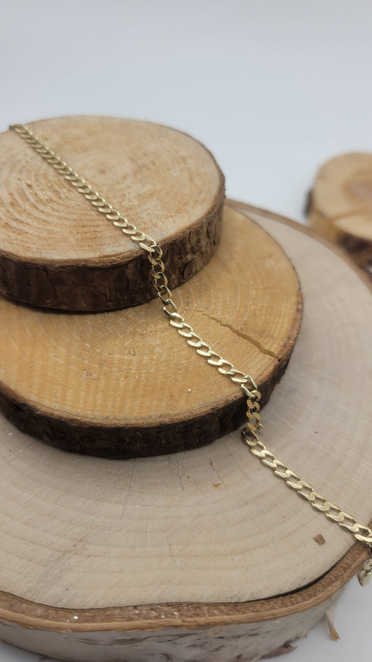 🔗Bracelet femme or jaune Gourmet 7"