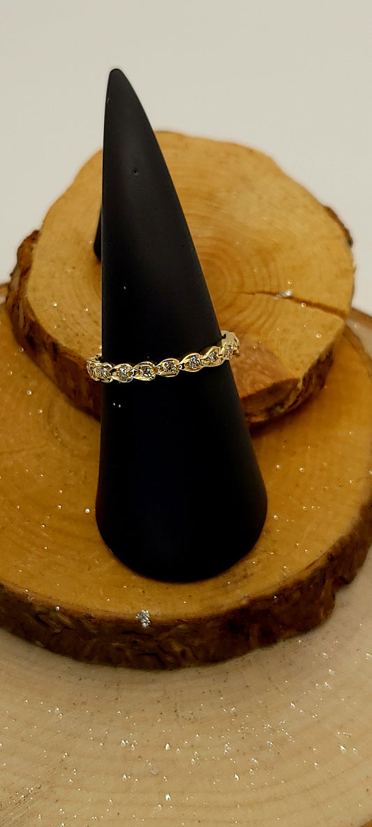 ✨️Bague Soleil Tissé — Or Jaune 14k