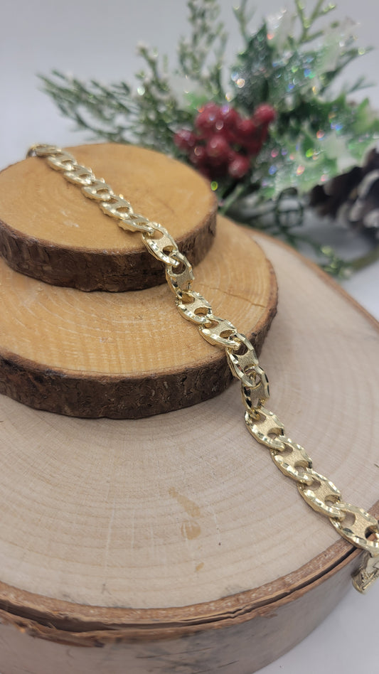 🔗𝐵𝑟𝑎𝑐𝑒𝑙𝑒𝑡 𝑐𝒉𝑎𝑖̂𝑛𝑒 𝑒𝑛 𝑜𝑟 𝑏𝑟𝑜𝑠𝑠𝑒 – 𝑇𝑒𝑥𝑡𝑢𝑟𝑒 𝑚𝑎𝑡𝑒, 𝑒́𝑙𝑒𝑔𝑎𝑛𝑐𝑒 𝑎𝑓𝑓𝑖𝑟𝑚𝑒e