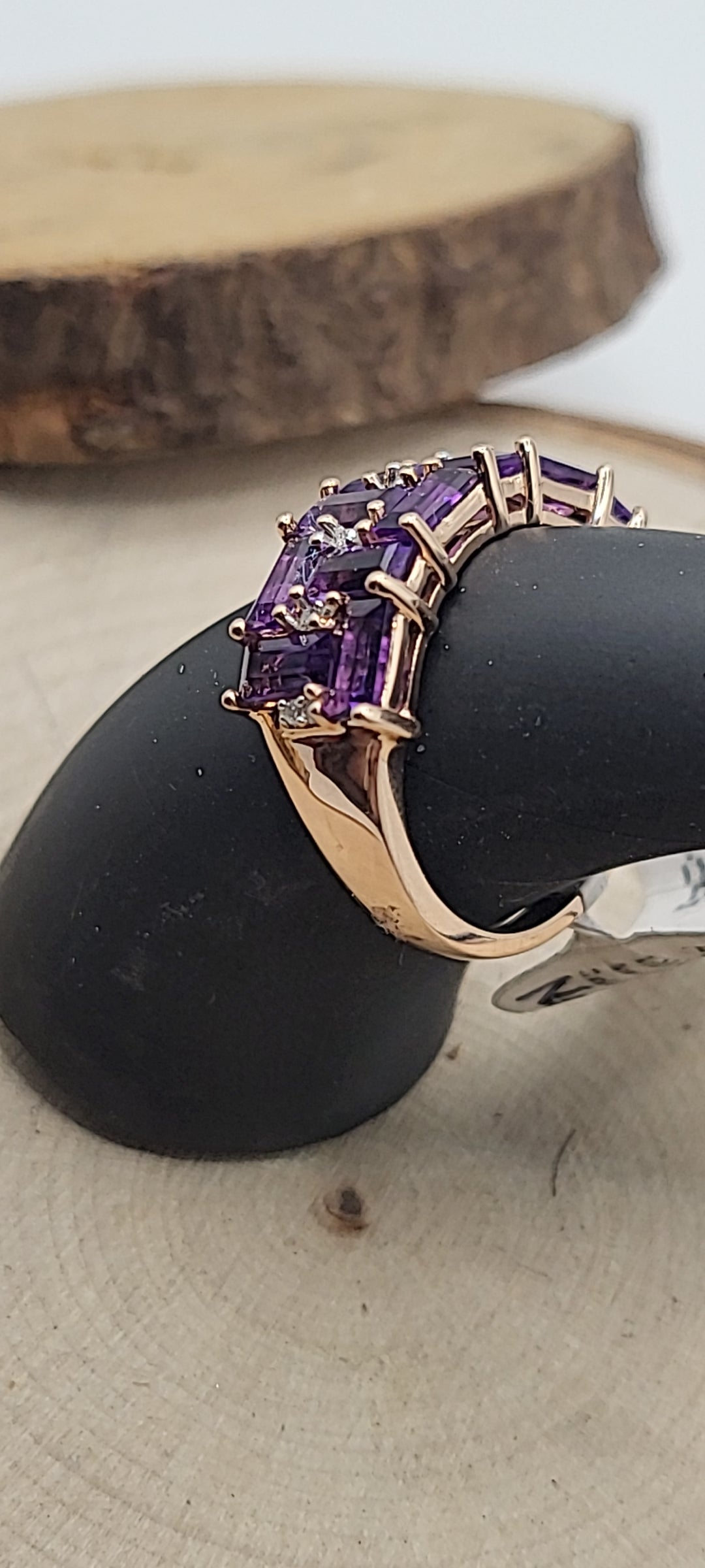 ✨️Bague or rose Améthyste d’Afrique