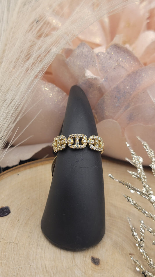 ✨ Bague en or 14k – 35 diamants étincelants