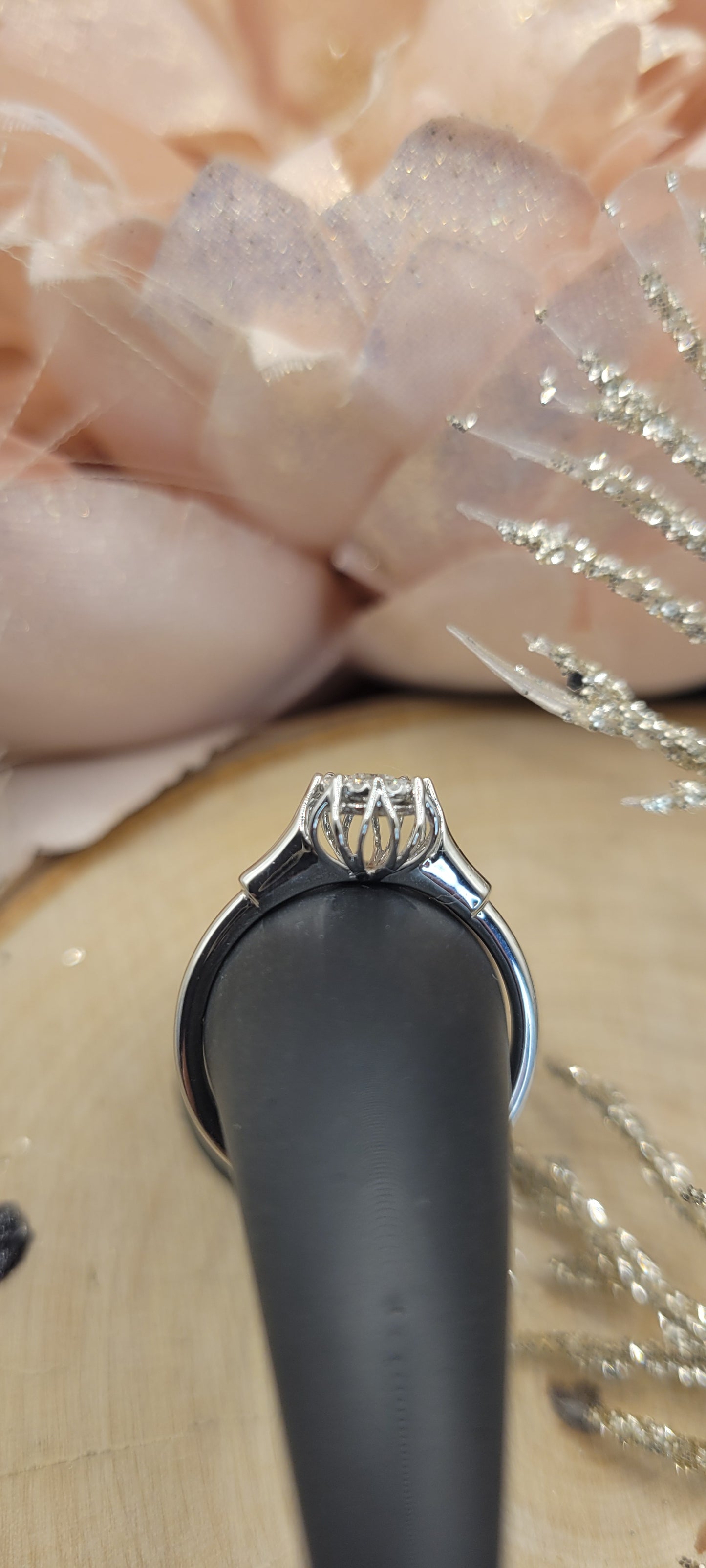 ✨ Bague solitaire en or blanc 14k– 2.17 ct de diamant