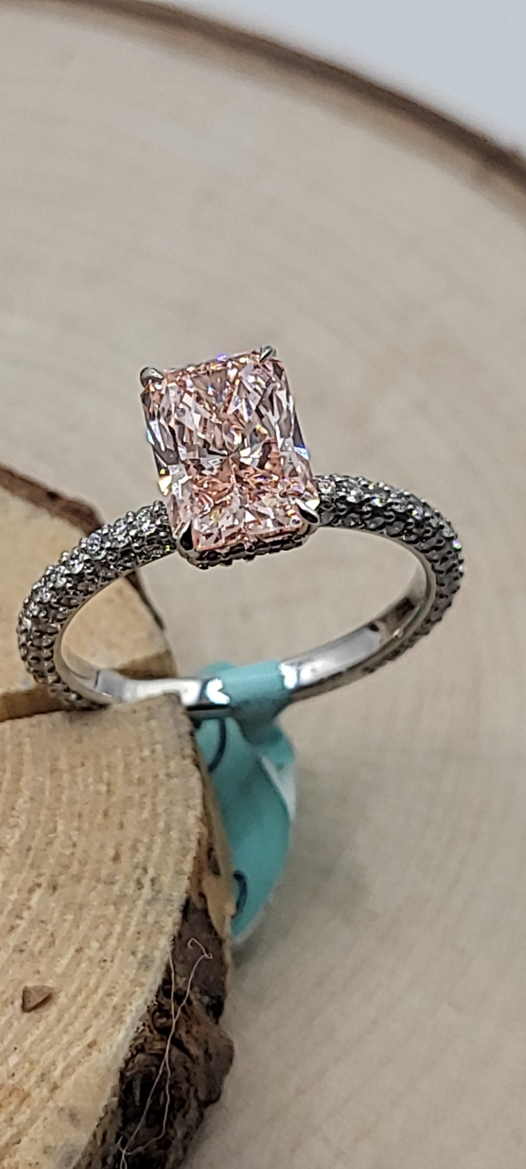 ✨️Bague en or blanc 14K & diamants de laboratoire