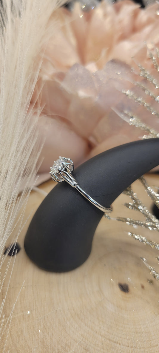 ✨ Bague solitaire en or blanc 14k– 2.17 ct de diamant