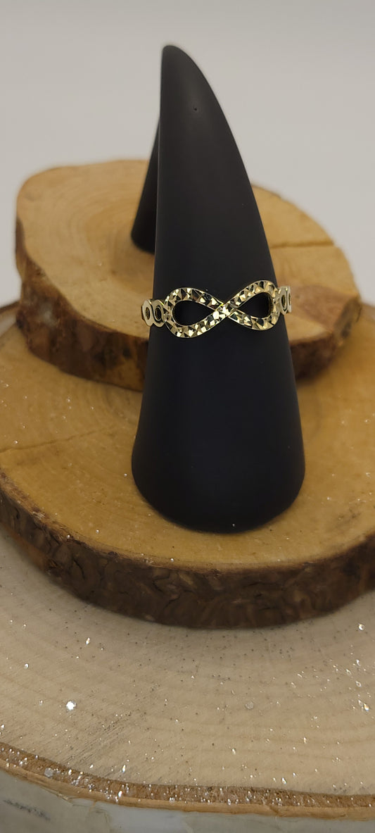 ✨️Bague Infini en or jaune 10k – Lien éternel