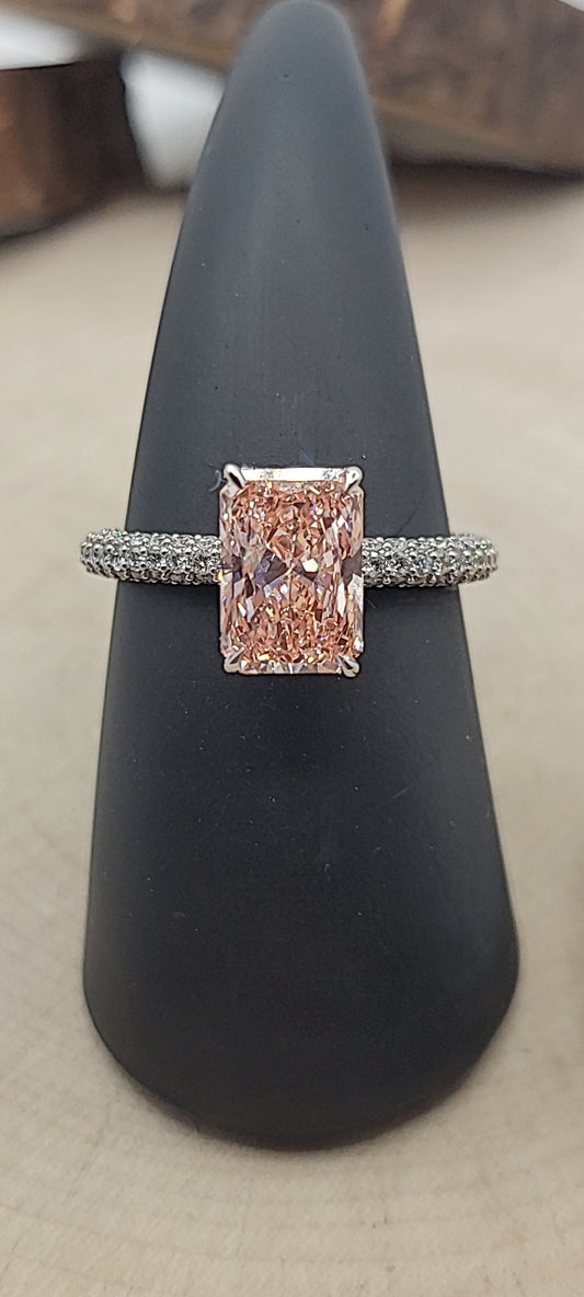 ✨️Bague en or blanc 14K & diamants de laboratoire