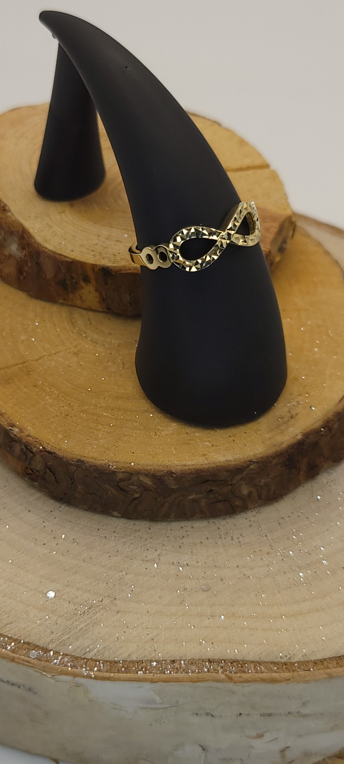 ✨️Bague Infini en or jaune 10k – Lien éternel