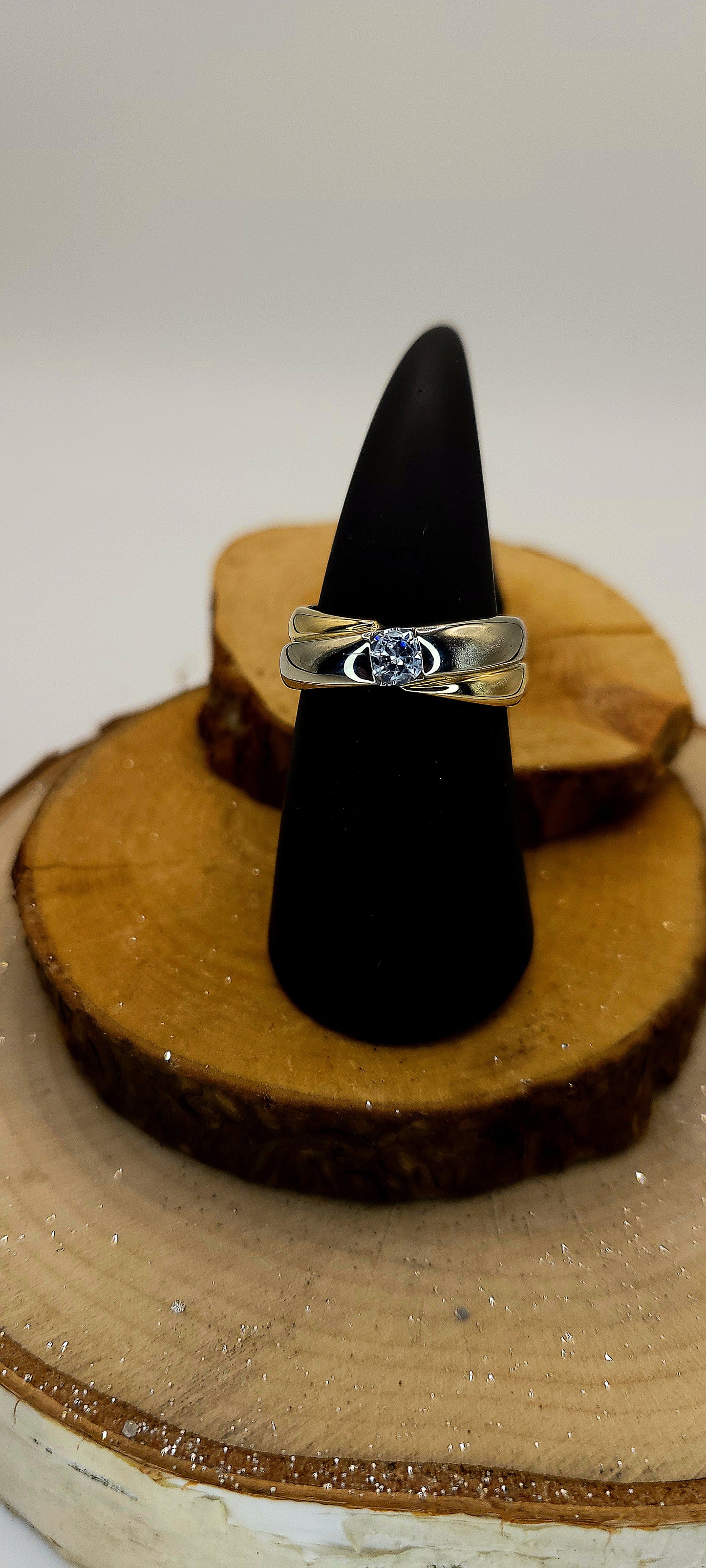 ✨️Bague Solis – Or Jaune 10K & Zircon Cubique