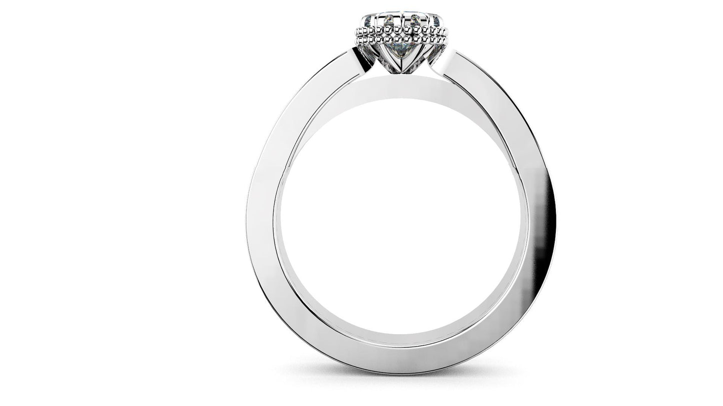 Bague solitaire signature JCG